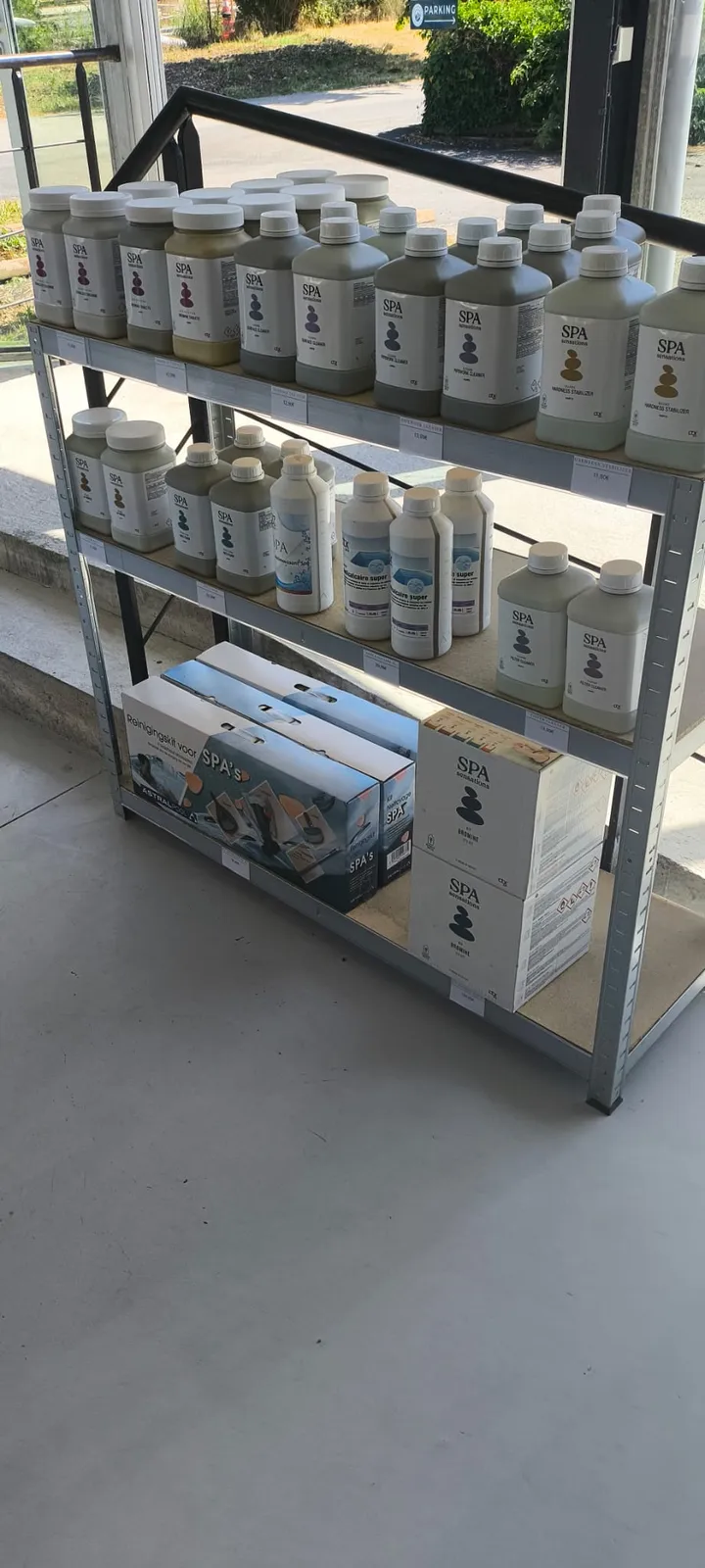 Stock de produits d'entretien