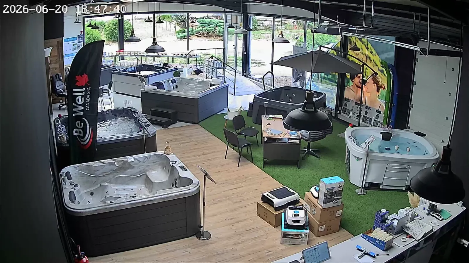 Vue aérienne du showroom SPA Conception